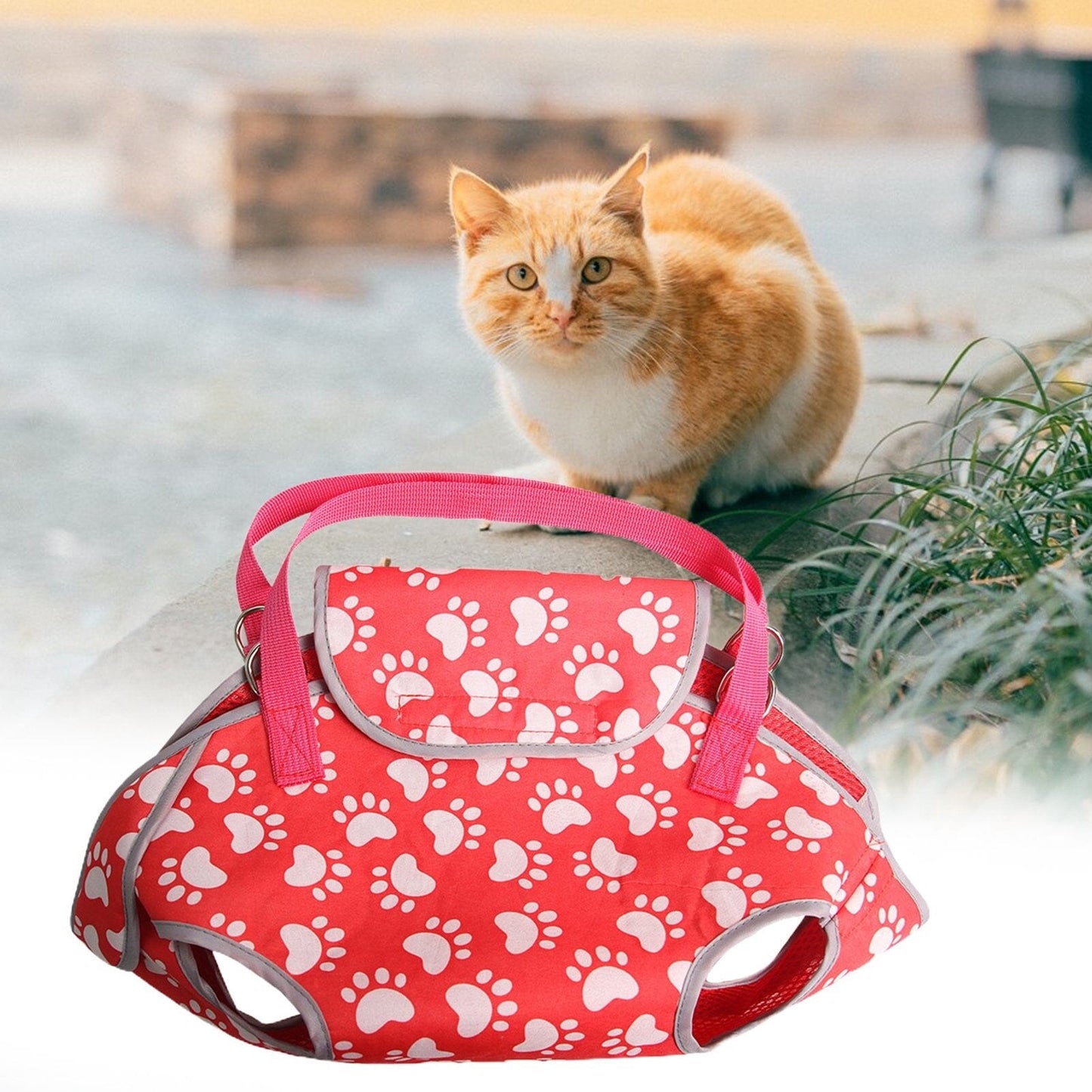 Sac de transport chat - PorteChat™ - Rouge - Minou Store