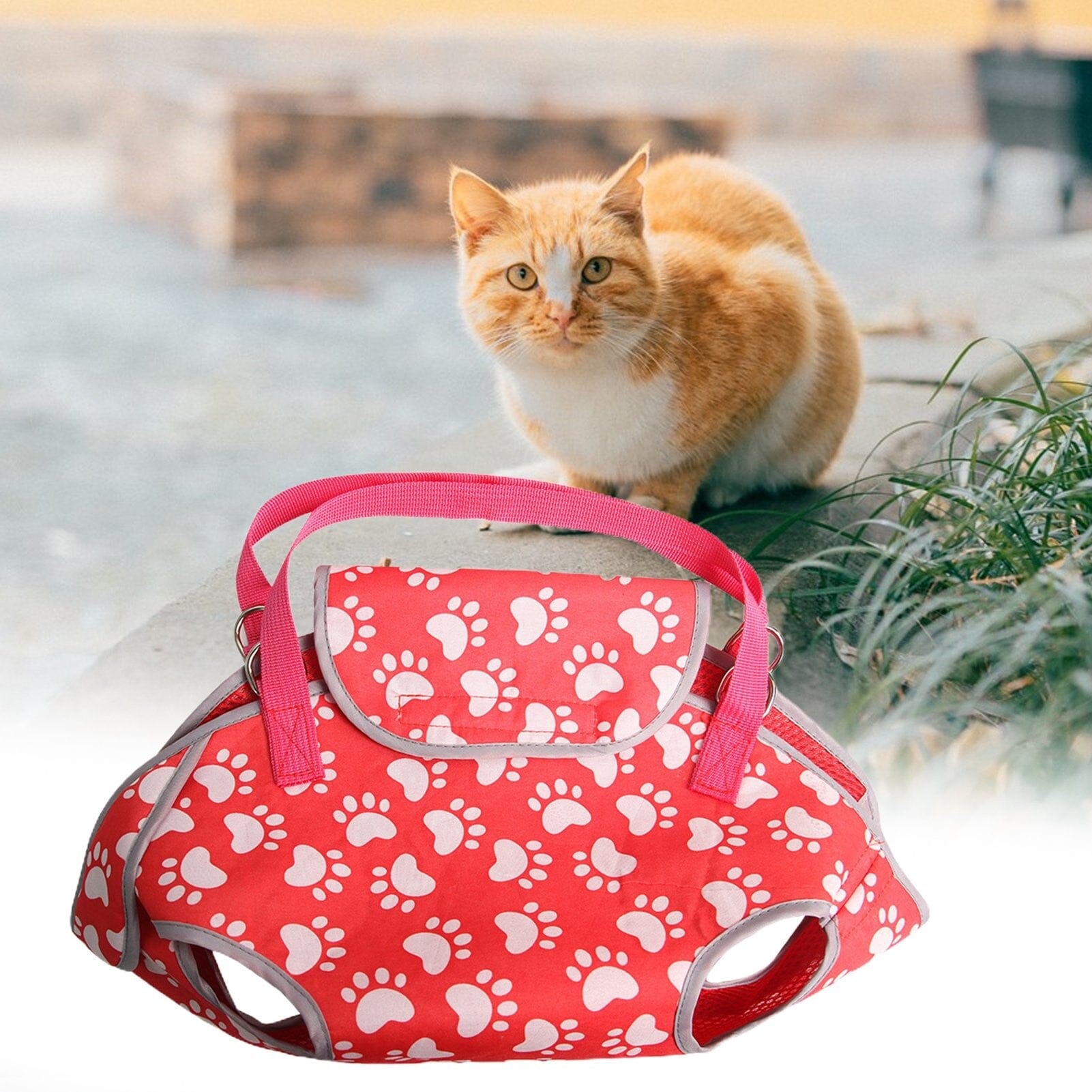 Sac de transport chat - PorteChat™ - Rouge - Minou Store